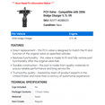 thumbnail image 2 of PCV Valve - Compatible with 2006 Dodge Charger 5.7L V8, 2 of 2