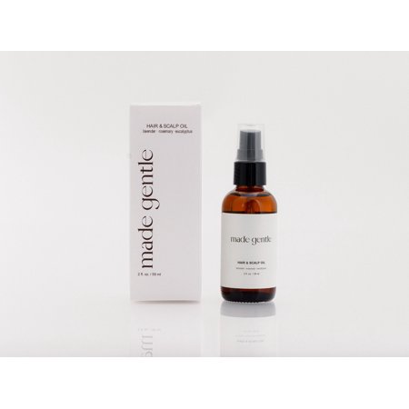 Made Gentle Hair & Scalp Oil - Vegan, Lightweight, Cruelty-Free Formula for Healthy Hair Growth and Scalp Nourishment, 20+ Oil Blend, All Hair Types, Enriched with Rosemary, Jojoba, Argan, Black Seed