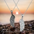 thumbnail image 4 of Cuoka 2 Set Wings Necklace 925 Sterling Silver Pendant Necklaces for Women Wife Mom 18K White/Black Gold Plated Jewelry Birthday Christmas Gifts, 4 of 7