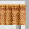thumbnail image 3 of Ambesonne Orange Valance Pack of 2, Aztec Sun Geometric Borders, 42"X12", Pale Orange Burgundy, 3 of 5