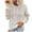 White, variant on IROINNID Womens Sweater Round Neckline Pullover Sweater Solid Color Comfy Mid-Length Long Sleeve Knit Sweater Coat