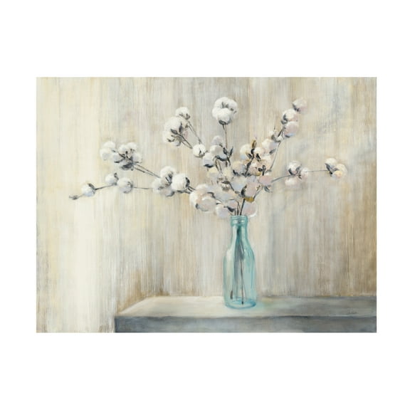Trademark Fine Art Julia Purinton Cotton Bouquet Canvas Wall Art - 14x19