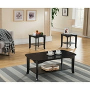 KB  16 x 40 x 22 in. Wood Occasional Table Set, Espresso - 3 piece