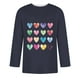 thumbnail image 3 of Camisas de Manga Larga para los Hombres Día de San Valentín Impresión Cuello Redondo Moda Casual, Mezcla de Poliéster de Lino de Algodón para Primavera Verano, 3 of 8