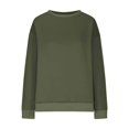 thumbnail image 6 of Harpily 50% Off Clear! Sweatshirts for WomenWomens Oversized Sweatshirts Crewneck Long Sleeve Tops Pullover Fall Fashion Clothes With Pocket Green1 XL, 6 of 7