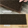 thumbnail image 4 of 3'x12' Soft Indoor/Outdoor Hobnail Style Area Rugs. Lightweight and Flexible for Easy Cleaning and Transport (Color: Mocha), 4 of 8