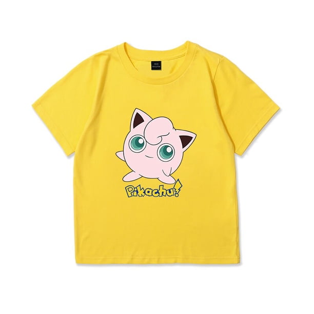 Camiseta de Pokémon para niños y niñas, ropa informal de moda, Kawaii, Manga, dibujos animados, Pikachu, Harajuku qym unisex