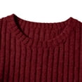 thumbnail image 6 of Ozmmyan Womens Crew Neck Sweater for Womens Long Sleeve Ribbed Knit Relaxed Fit Casual Solid Sweater Top Fall Winter, 6 of 7