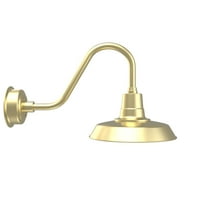 Cocoweb 14 inch Vintage LED Wall Light in Brass with Rustic Arm