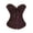 Halloween corset - Brown, variant on Gyujnb Women's Overbust Corset Sweetheart Ruffle Trim Floral Jacquard Boned Waist Cincher Party Shapewear Top Halloween Bustier Top,S