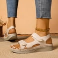thumbnail image 1 of WILLBEST Sandalias Plataforma Mujer Sandalias Deportivas Ahuecadas De Tela Con Cordones En La Parte Delantera, 1 of 9