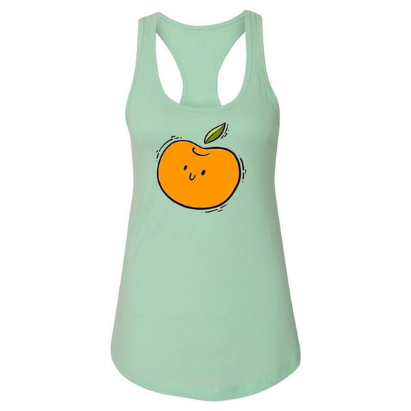 Cute Orange Design Tank Women -Image by Shutterstock, Female x-Small