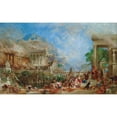 thumbnail image 2 of Thomas Allom 24x16 Black Ornate Framed Double Matted Museum Art Print Titled: The Sack of Corinth (1870), 2 of 5