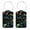 Multi3, variant on RATGON 2 Pack Luggage tag PU Leather with Stainless Steel Loop Fragile Blue Purple Dragonfly Travel Trip