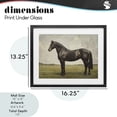 thumbnail image 4 of Stupell Industries Transitional Espresso Horse in Pastoral Field Black Framed Print Under Glass, 16 x 13, by Petals Prints Design, 4 of 8