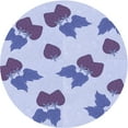 thumbnail image 1 of Ahgly Company Machine Washable Indoor Round Transitional Heavenly Blue Area Rugs, 3' Round, 1 of 7
