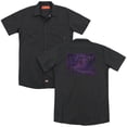 thumbnail image 1 of Deep Purple Spacey (Back Print) Adult Work Shirt Black, 1 of 4
