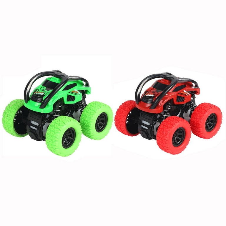 Toys 50% Off Clear!Tarmeek 2 Pcs Toy Cars for Boys and Girls Age 3 4 5 6 7  Years Old,Inertial Four-wheel Drive Off-road Stunt Climbing Car Model  Anti-fall Car Children's Toy Birthday