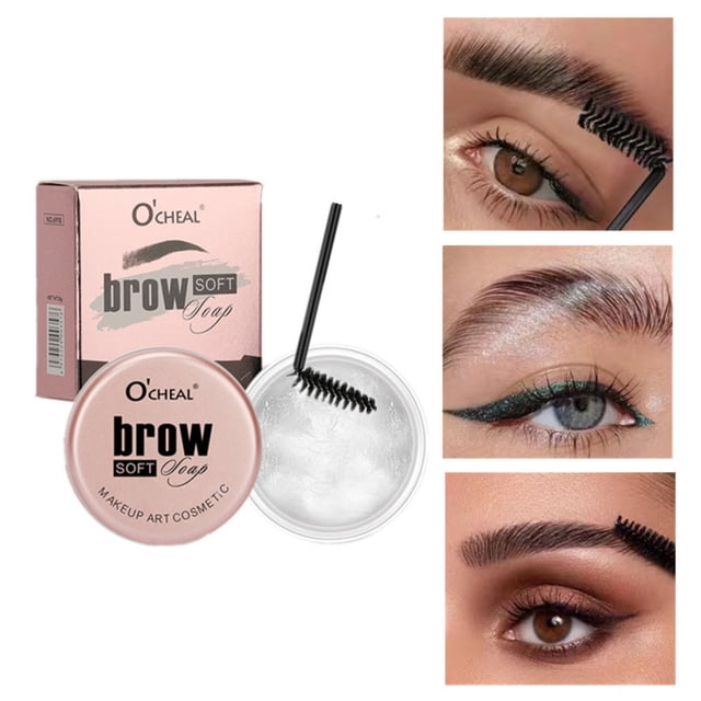 Crema para peinar cejas con rímel, jabón incoloro para peinar cejas, crema estereoscópica natural para cejas, gel para peinar cejas, 8 g, crema para pestañas