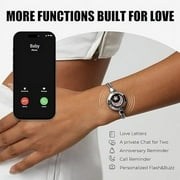 TOTWOO Touch Bracelets for Couples, Vibration & Light up for Love Couples | Long Distance Relationship Gifts for Girlfriend