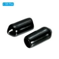 thumbnail image 3 of Uxcell 5.5MM Vinyl Rubber End Caps, 120 Pack Round Bolt Screw Covers Caps for Metal Tubing Rod Bolts, Black, 3 of 7