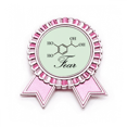 thumbnail image 1 of Estructura química del miedo Insignia broche Medalla rosa premiada, 1 of 3