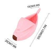 EWASWON Cat Beds for Large Cats,Small Pet Bed Banana Shape Warm Soft Plush Breathable Bed Banana Bed