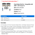 thumbnail image 2 of Front Brake Pad Set - Compatible with 2009 - 2014 Acura TL 2010 2011 2012 2013, 2 of 2