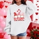 thumbnail image 4 of Sudadera con capucha y estampado de corazón de San Valentín, sudadera de manga larga para niños y niñas, chaqueta para niñas de talla mediana y grande., 4 of 7