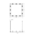thumbnail image 2 of Sonneman 20Qs04 Intervals 56" Wide Pillar Candle Chandelier - Satin Black / Etched Glass, 2 of 3