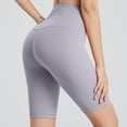 thumbnail image 5 of IWRICH Biker Yoga Shorts for Women High Waist Tummy Control Shorts Workout Running Athletic Activewear Light Gray M, 5 of 5