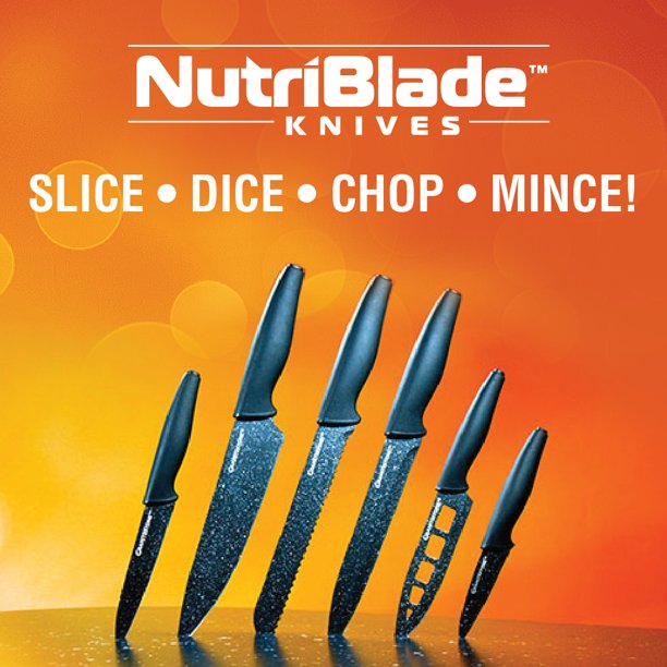 Nutriblade Knife Set by Granitestone Professional Kitchen Chef’s Knives