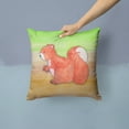 thumbnail image 2 of Carolines Treasures BB7431PW1414 Squirrel Watercolor Fabric Decorative Pillow  14Hx14W multicolor, 2 of 4