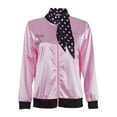 thumbnail image 7 of Shadoumai Satin Jacket For Women With Neck Scarf Pink Halloween Party Costume Fancy Dress Coat, 7 of 7