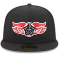 thumbnail image 2 of Men's New Era Black Rochester Red Wings Authentic Collection Alternate Logo 59FIFTY Fitted Hat, 2 of 5