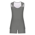 thumbnail image 6 of Henpk New Arrivals 2024 Now Trending 2024 Yoga Pants For Women Leggings For Women Tummy Control Workout Leggings V-Neck Sleeveless Camisole Top Pocket Pants Set Gray L, 6 of 7