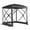 Noir, variante sur Outsunny Pavillon Moustiquaire Escamotable pour Camping, Installation Instantanée, Beige