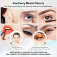 thumbnail image 3 of Espejo de maquillaje Dienmern, 9 pulgadas, doble cara, 1 x 20 luces, 3 of 7