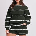 thumbnail image 2 of qolati Sweatshirt Sets for Women 2 Piece Casual Shorts Oversized Tacksuit Set Y2k Long Sleeve Pullover Tops with Sport Shorts Macting Sets 2023 Trendy Outfits, 2 of 6