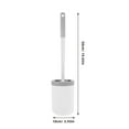 thumbnail image 2 of Raindrops Wall Mounted Toilet Brush With Holder Long Handle Brush Bathroom Cleaning Rv Toilet Bowl Brush For Home Office Hotel Use, 2 of 8