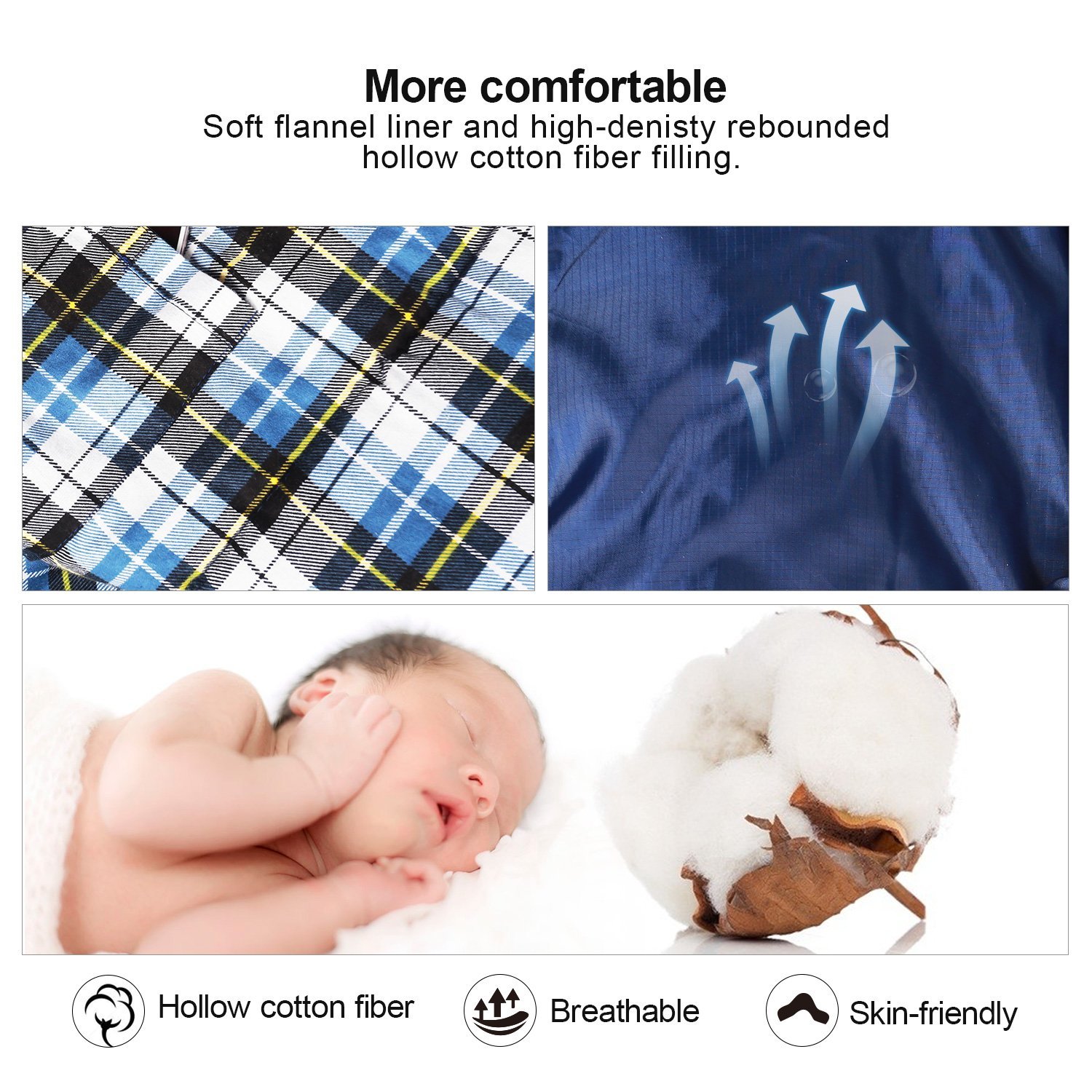 Redcamp Flannel Sleeping Bag for Adults photo 3