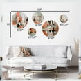 thumbnail image 4 of Designart "Expressions of Modernism VI" Modern Midcentury Metal Wall Art Set of 5 Piece, 4 of 5
