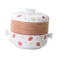 thumbnail image 4 of Olla de cerámica para cocinar, , utensilios de cocina multiusos con tapa, cazuela tradicional, para servir arroz y cocinar 25 litros, 4 of 8
