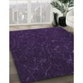 thumbnail image 2 of Ahgly Company Indoor Square Patterned Deep Purple Area Rugs, 5' Square, 2 of 6