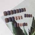 thumbnail image 2 of False Nails HUOGUO Leopard Matte Wear Short Fashion 24 unidades, 2 of 4