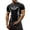 Black-1, variant on Gothic Graphic Compression Shirt Men's Athletic Compression Shirt Round Neck Short Sleeve Gym Breathable Stretchy Athletic Top