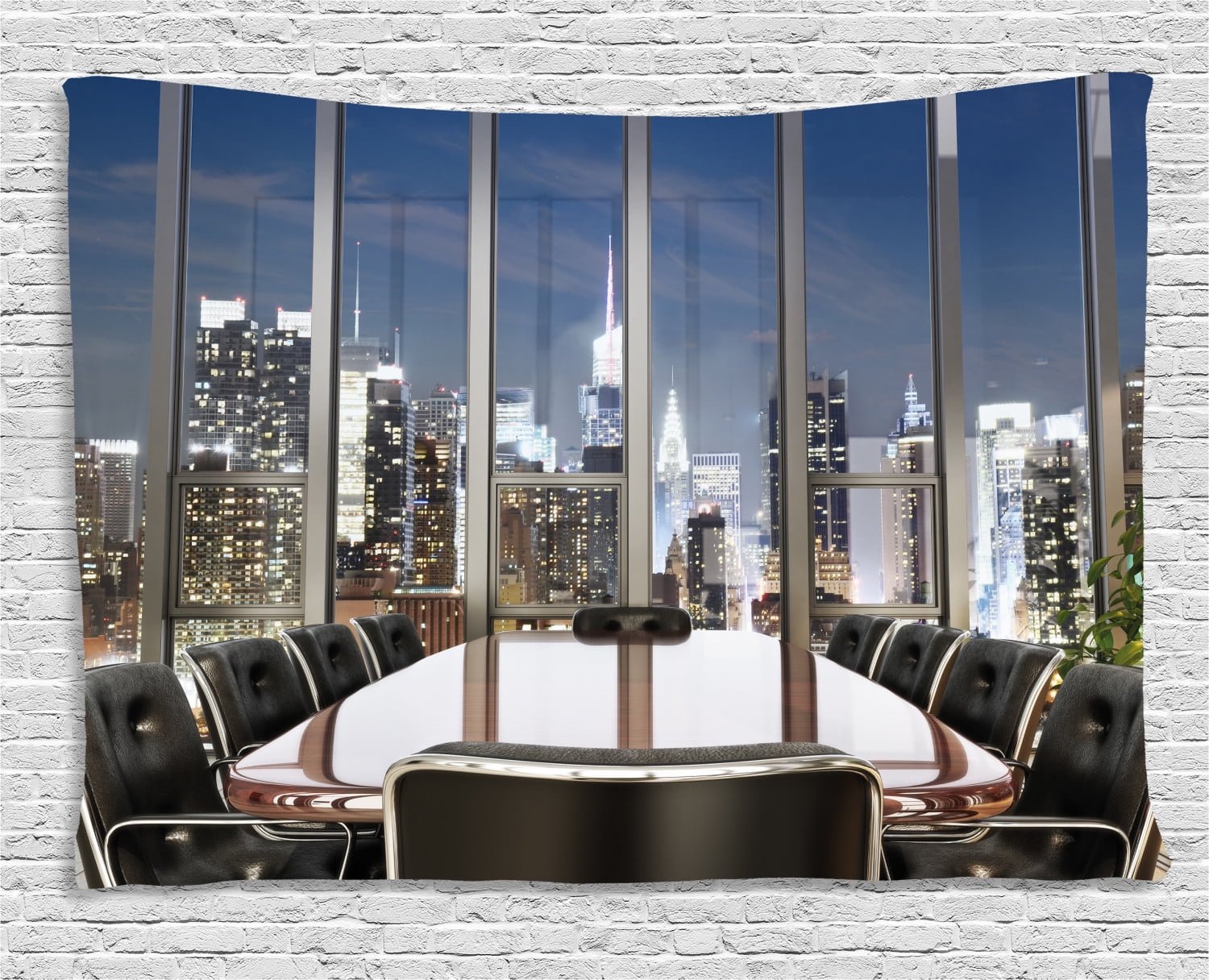 Modern Decor Tapestry, Business Office Conference Room Table Chairs
