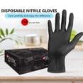 thumbnail image 7 of SOATUTO Disposable Gloves,Kitchen Gloves,All-Purpose Industrial Disposable Gloves Latex Free,Powder Free,For Food Handling,First Aid,Cleaning,Gardening,Crafting,100 Gloves Per Box(SANEK,Black-M), 7 of 7