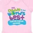 thumbnail image 4 of Inktastic Daddy Worlds Best Correctional Officer Boys or Girls Baby Bodysuit, 4 of 5