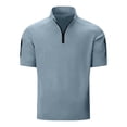 thumbnail image 6 of Zormilly Mens Two Piece Summer Outfit Short Sleeve Collared Shirts Shorts Loungewear Sets with Pockets Loose Workout Sets, S-3XL, 6 of 7